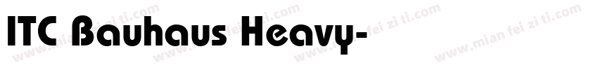 ITC Bauhaus Heavy字体转换
